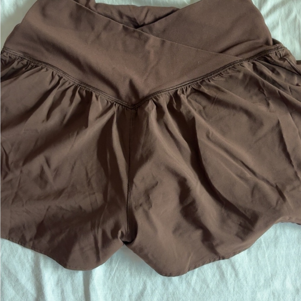 Aerie Chocolate Brown Athletic Shorts